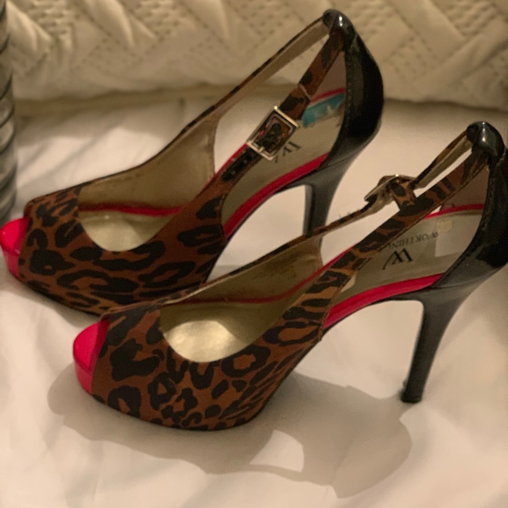 Worthington Animal Print Heels